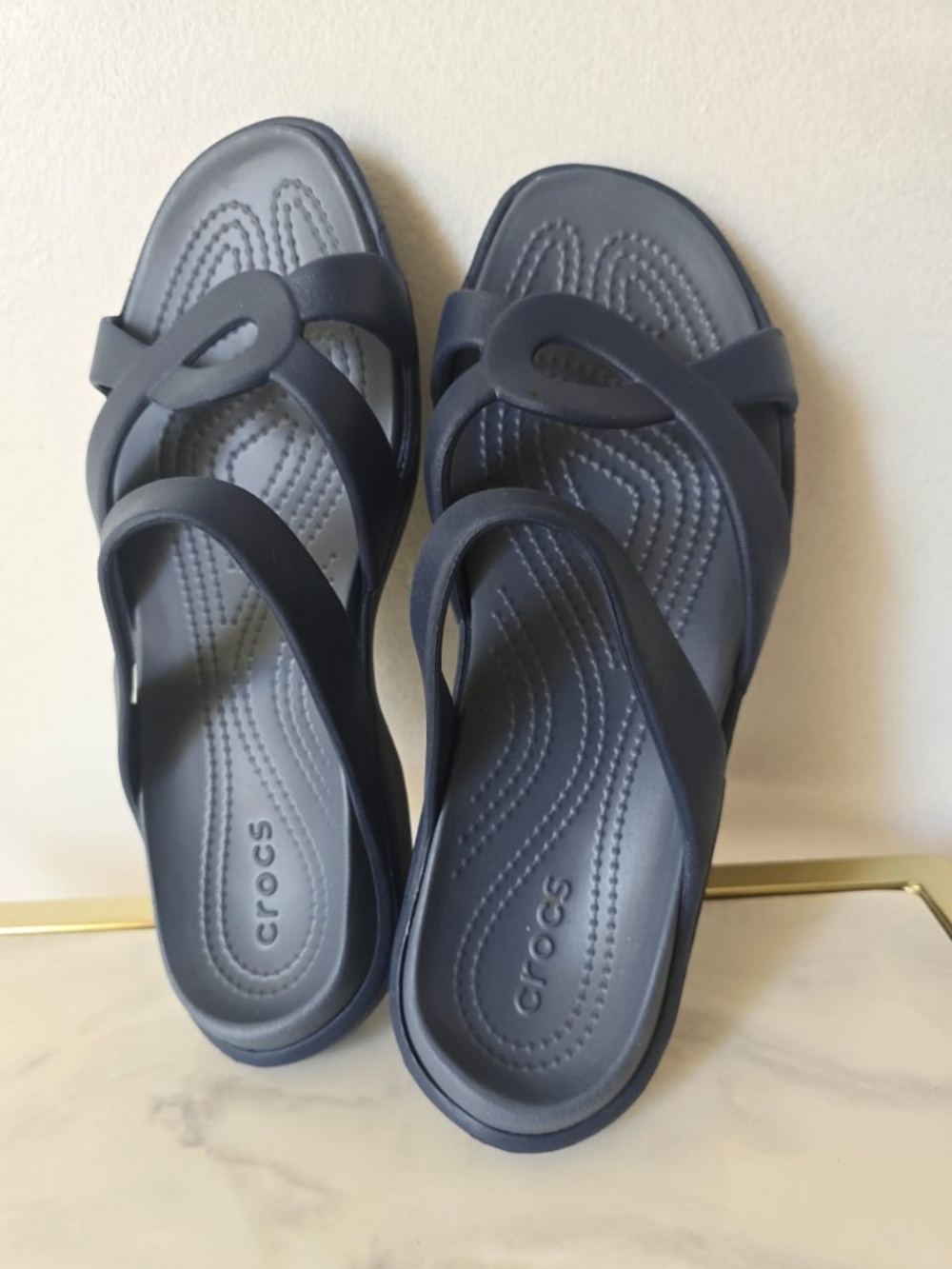 Crocs Women’s Meleen Twist Navy Slip On Women’s Size 9.